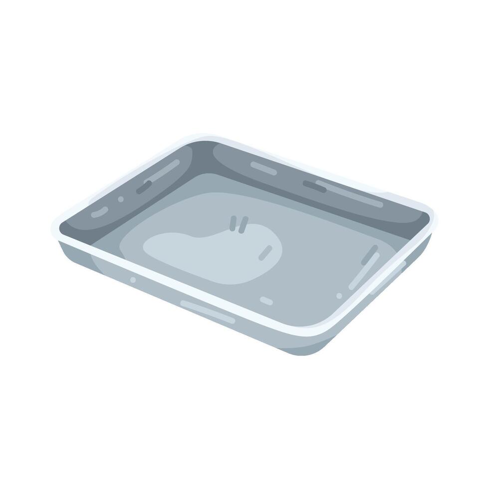 Illustration of a Rectangular Baking Pan vector