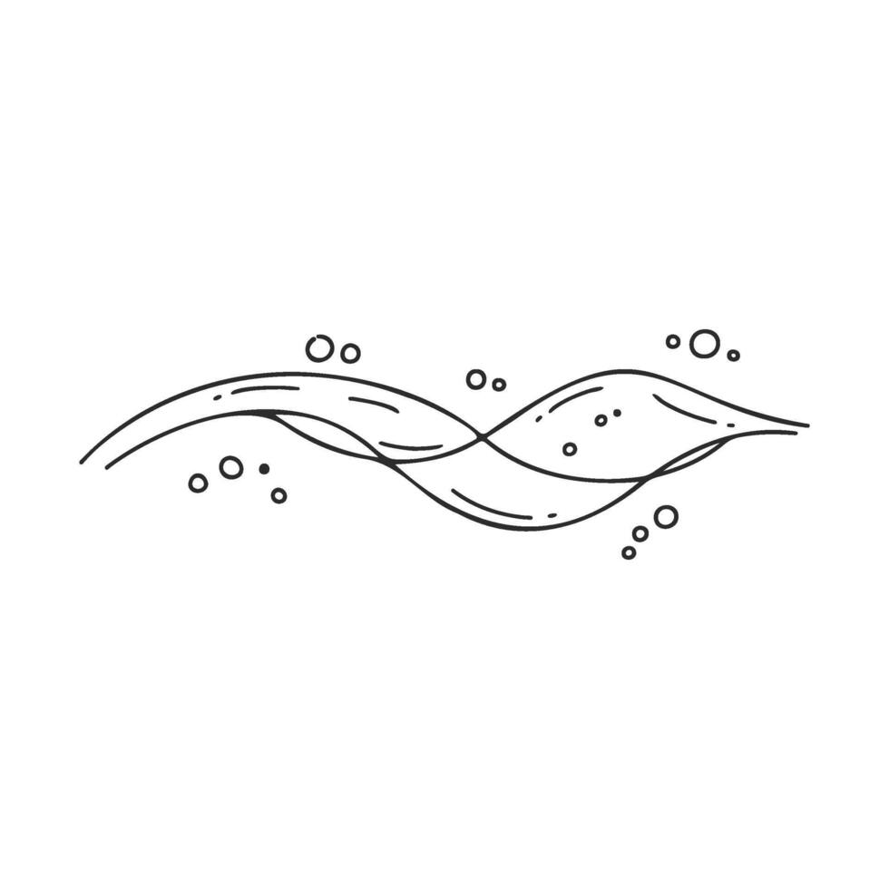 Abstract black and white wave lines with dotted patterns for minimalist design vector