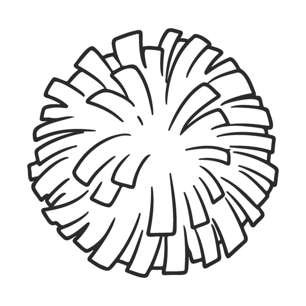 Black and white spiral abstract design with radial lines vector