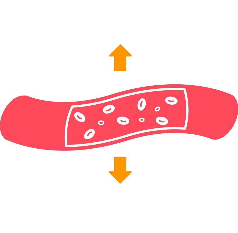 Post-Exercise Vasodilation Icon vector