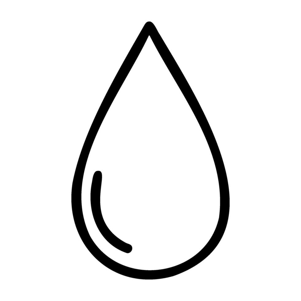 Outlined teardrop symbol on plain background 68557439 Vector Art at ...