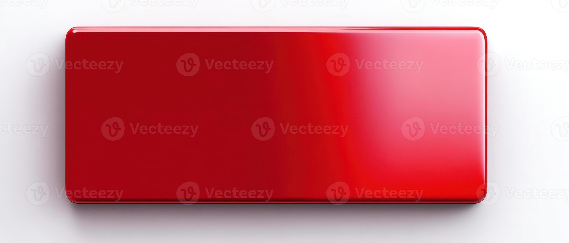 The Glossy Red Rectangle with Smooth Surface and Stylish Finish photo