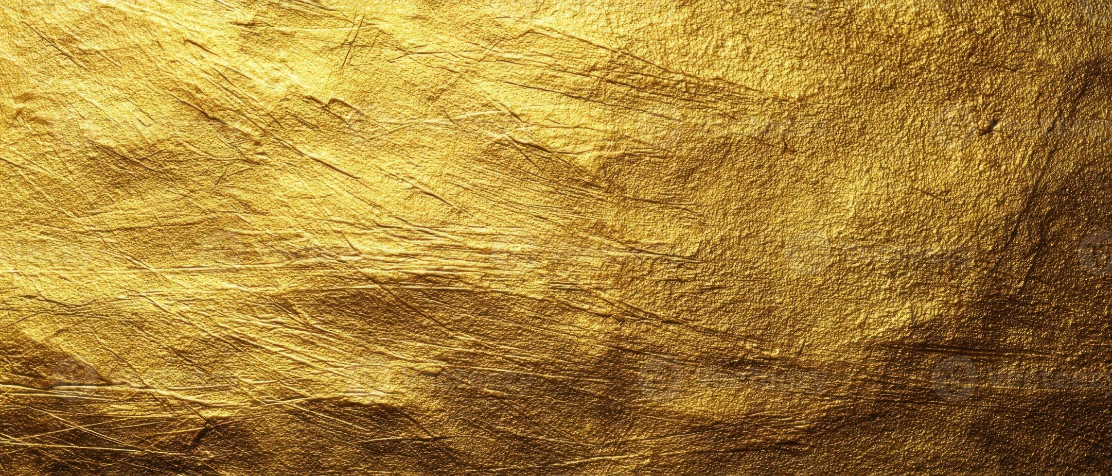 The beautiful shimmering gold surface with elegant texture and design elements. photo