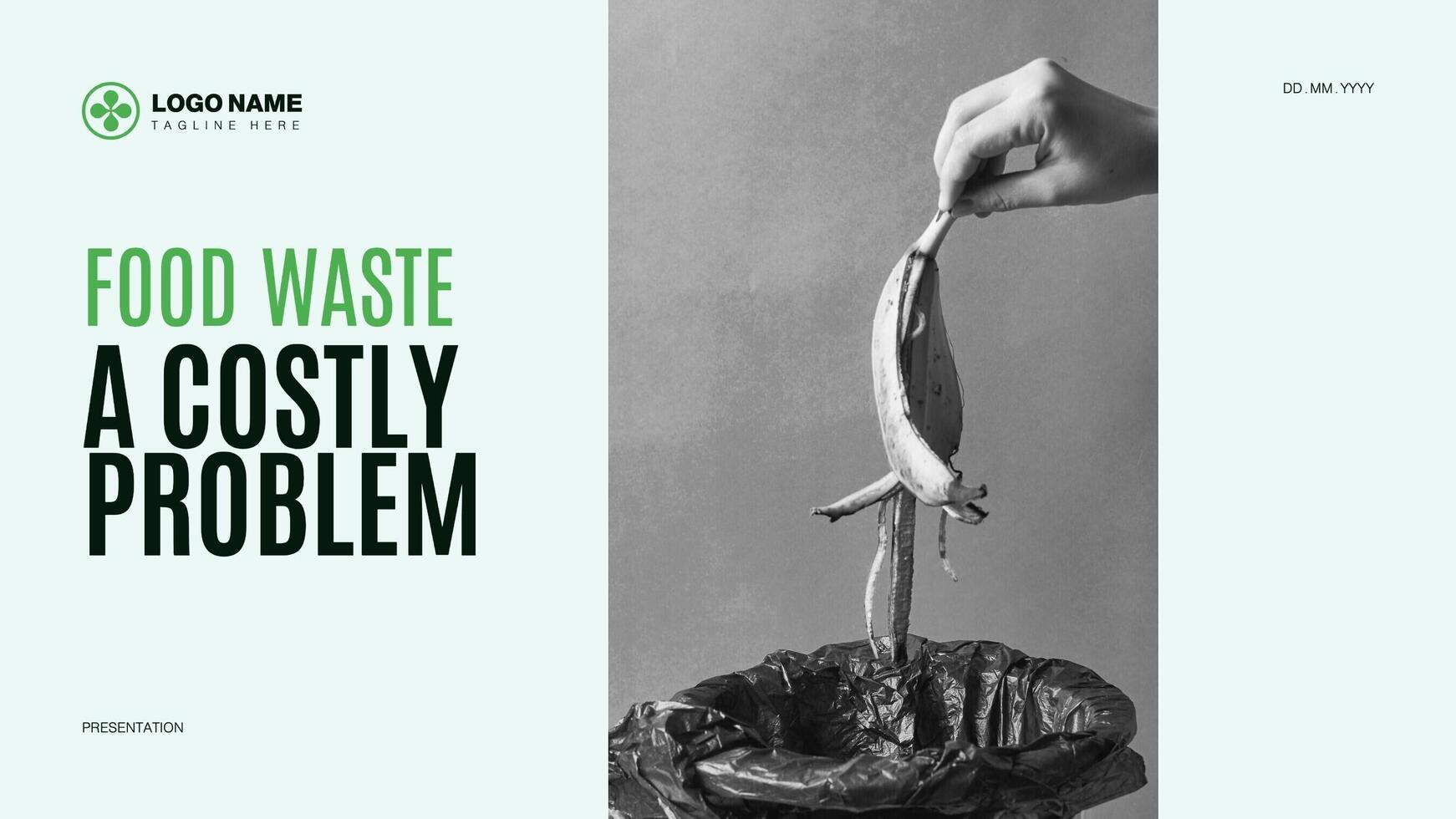 Presentation About Negative Impact Of Food Waste template