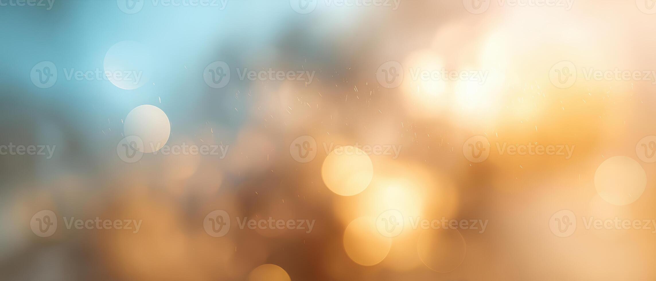 The Beautiful Bokeh Effect Blending Warm and Cool Colors in a Dreamy Atmosphere photo