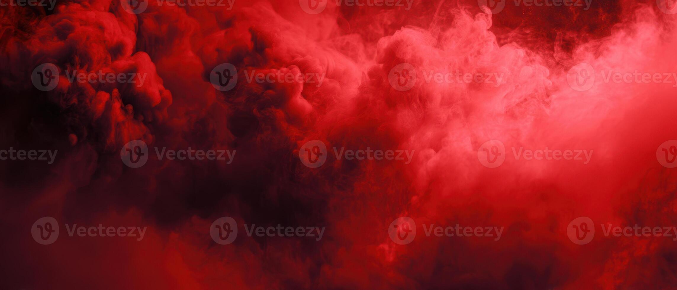The Dramatic Display of Red Clouds in an Abstract Landscape photo