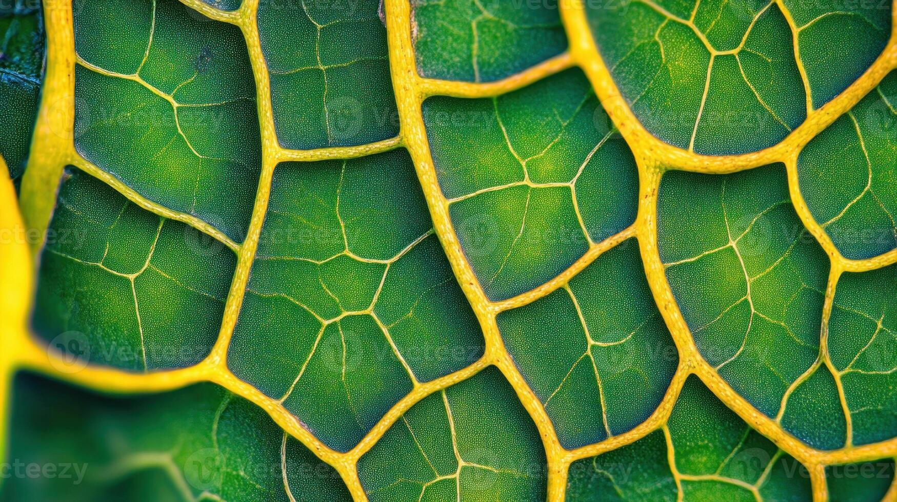 Close-up of a leaf's intricate vein structure photo