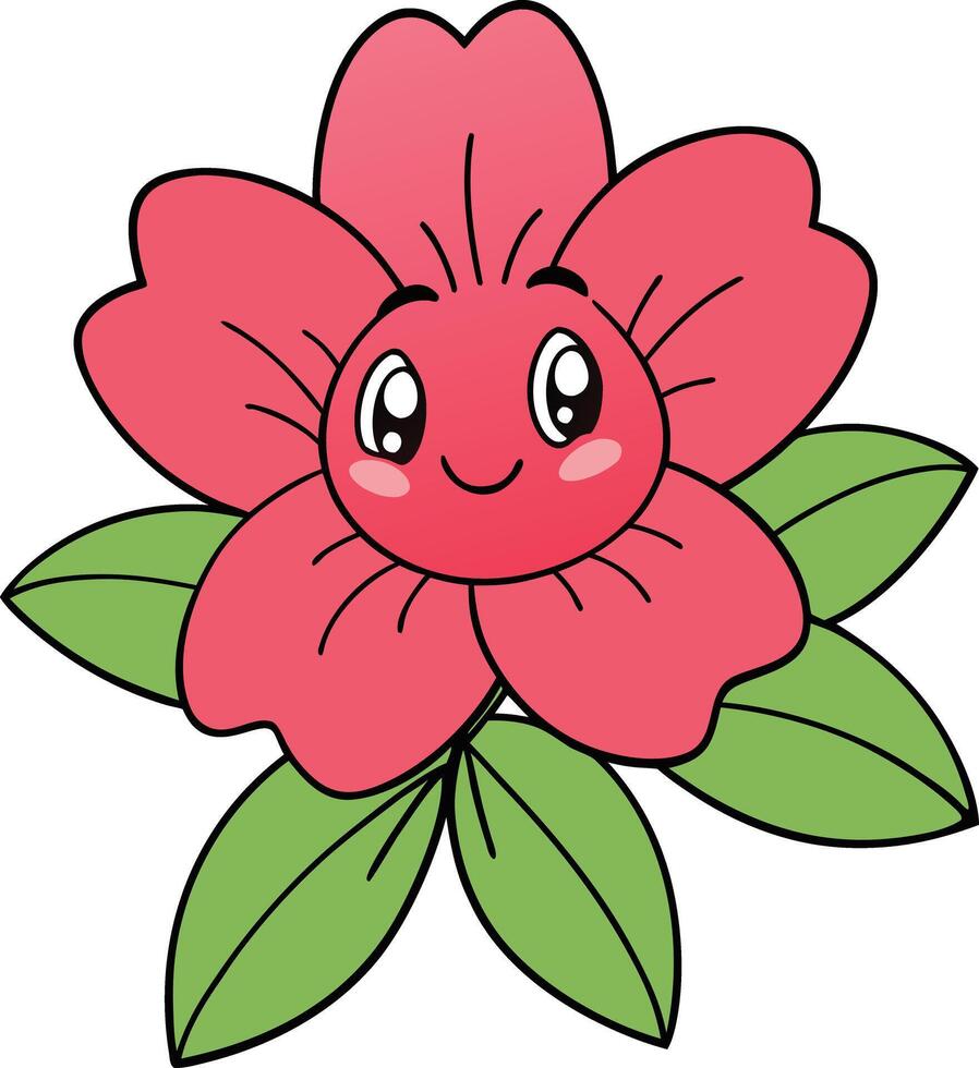 A catch eye flower with a smiley face vector