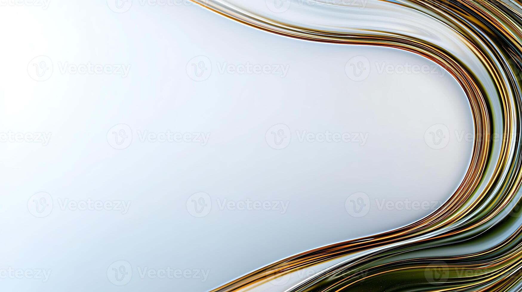 Abstract flowing lines in warm tones create a serene background for creative projects photo