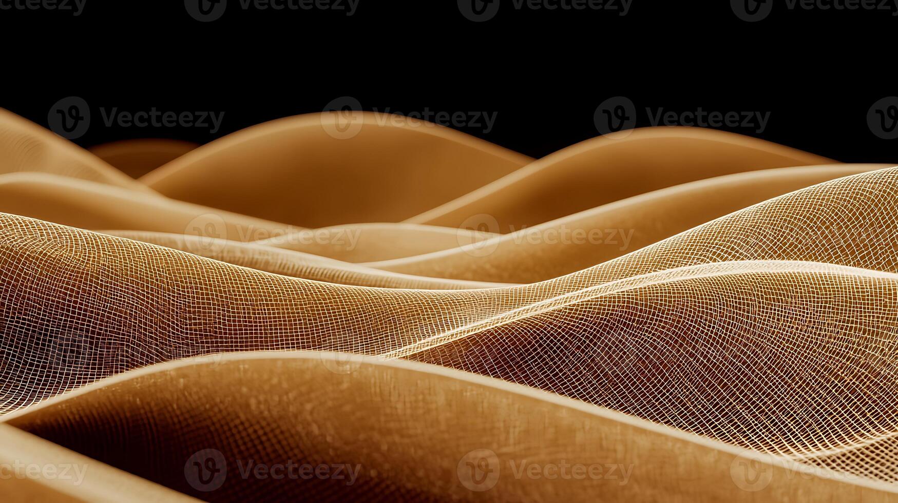 Abstract representation of flowing waves in warm tones, creating a serene and calming atmosphere photo