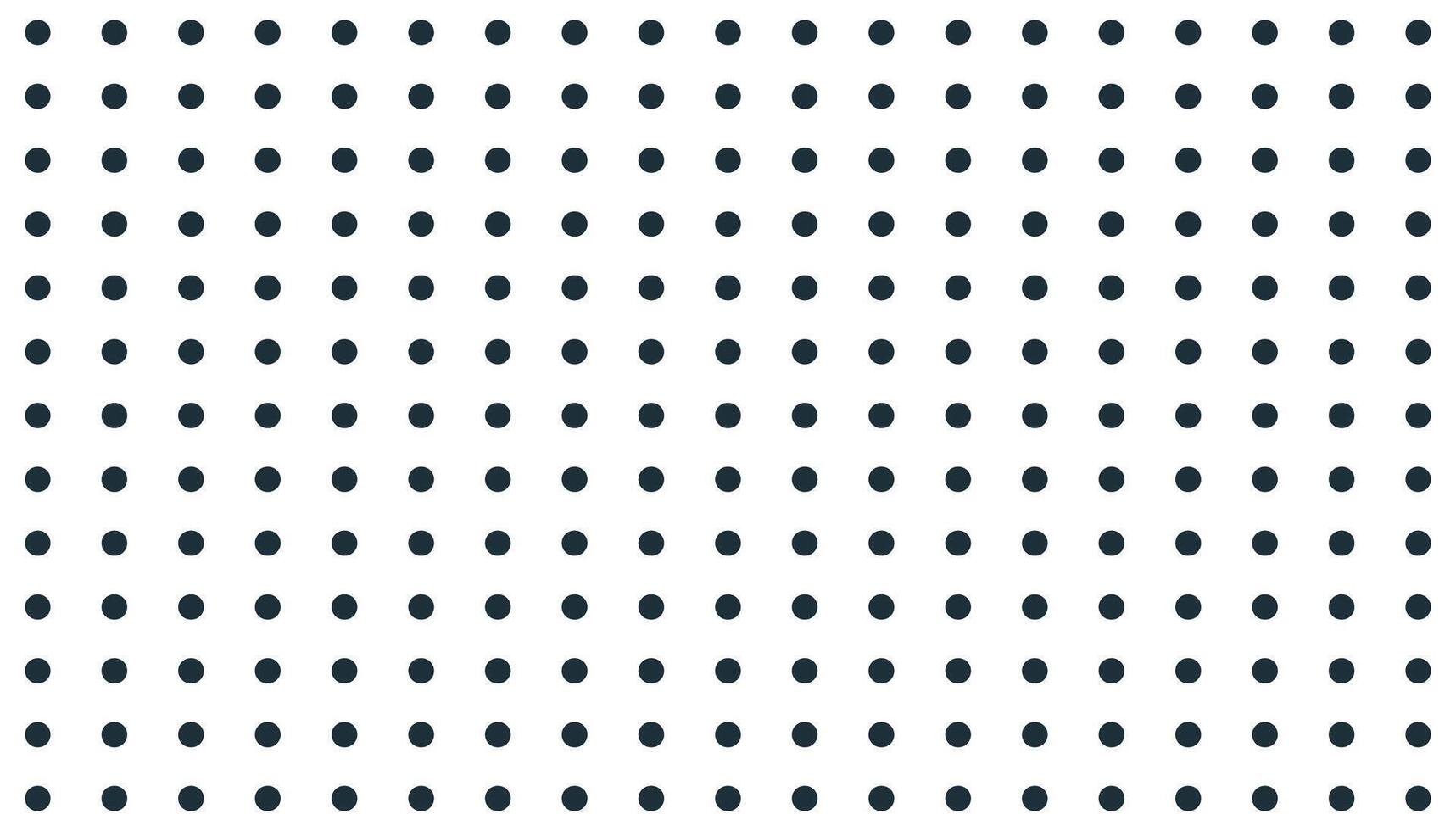 Seamless dotted halftone pattern, abstract grid of evenly spaced black round dots creating minimal texture for background, wallpaper, screenprint or surface design, flat illustration. vector
