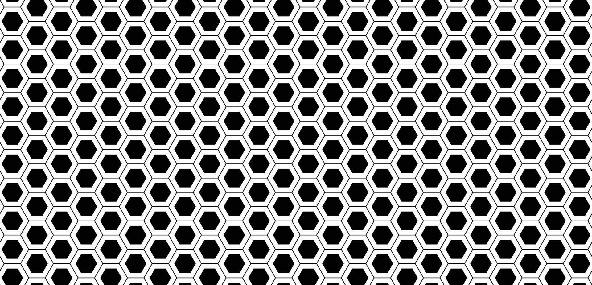 Hexagon net thin line background vector