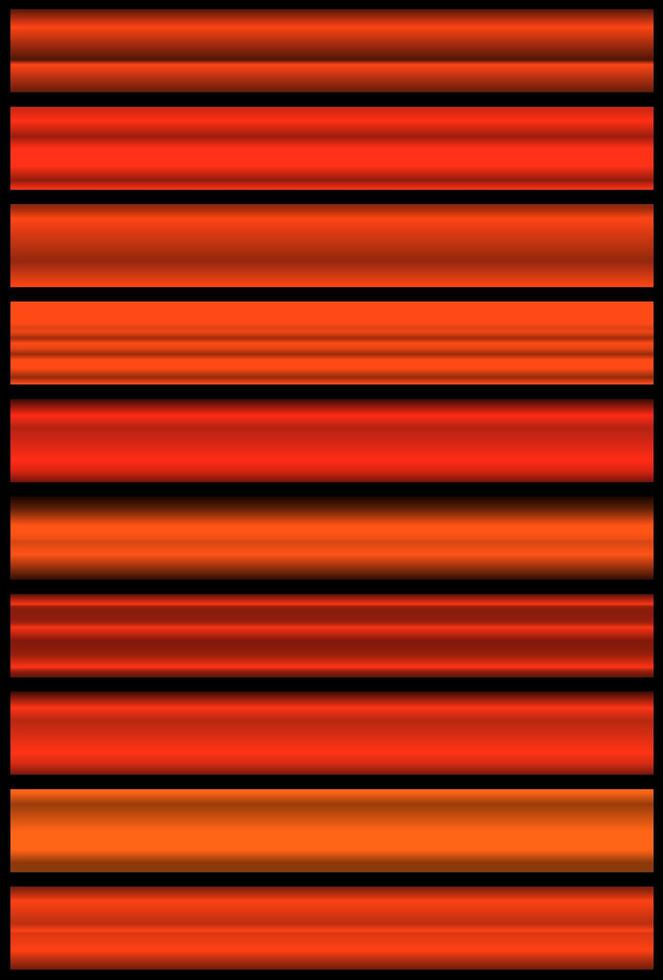 Orange metallic gradient collection. set of bright orange and yellow gradients. Shiny metallic background. Design elements. vector