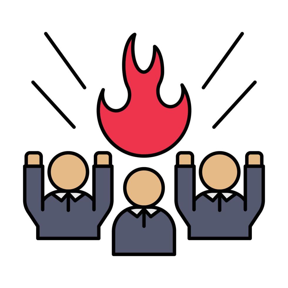 Single Icon Motivation, Perfect for Presentation, Website, Apps and more, Icon Line Color Style vector