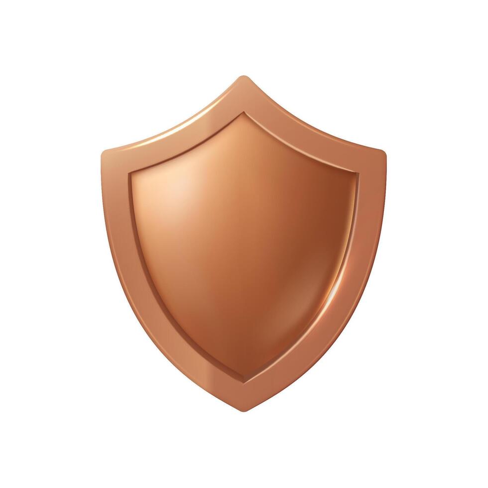 Bronze Shield Emblem vector
