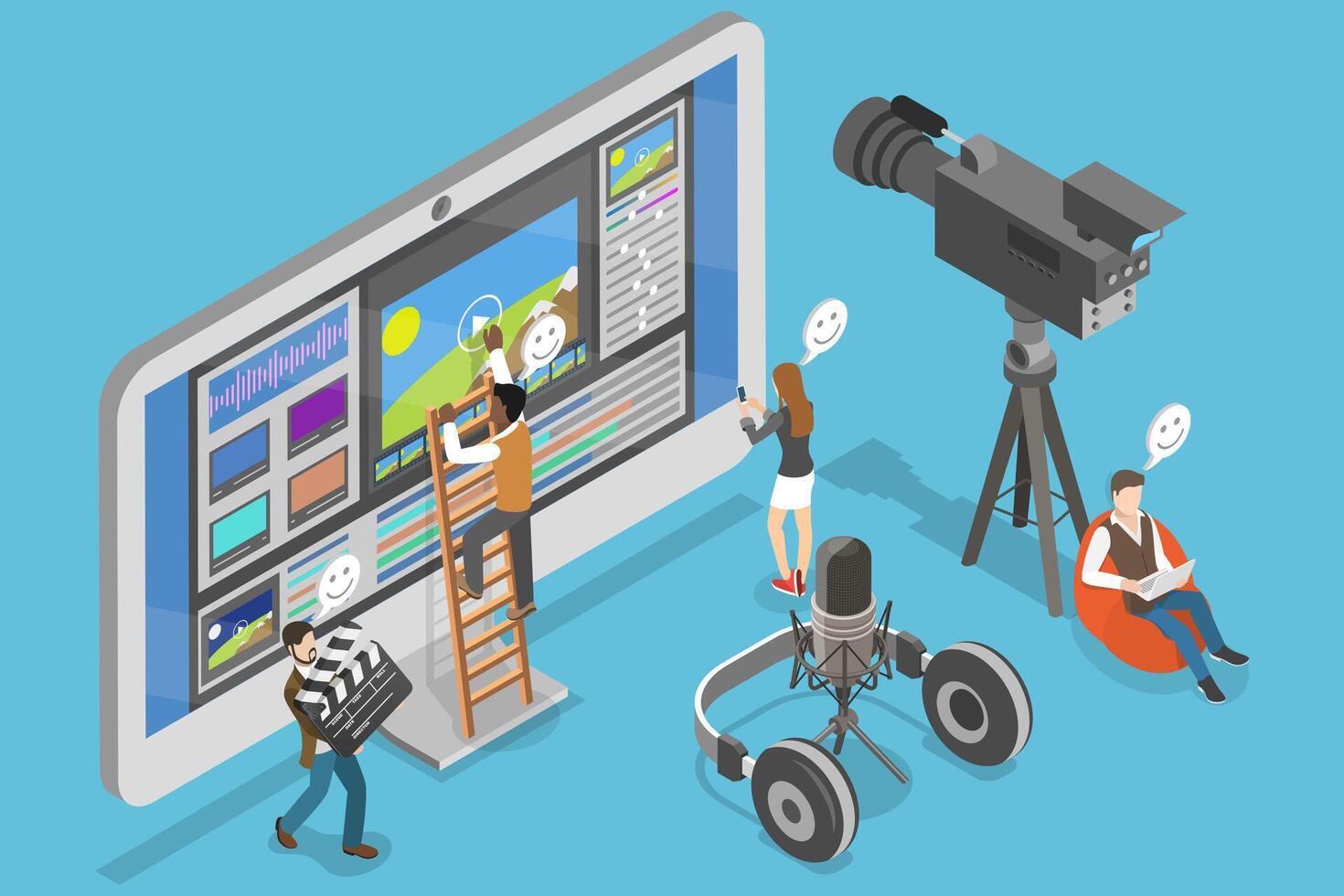 Creative media production tools and techniques vector
