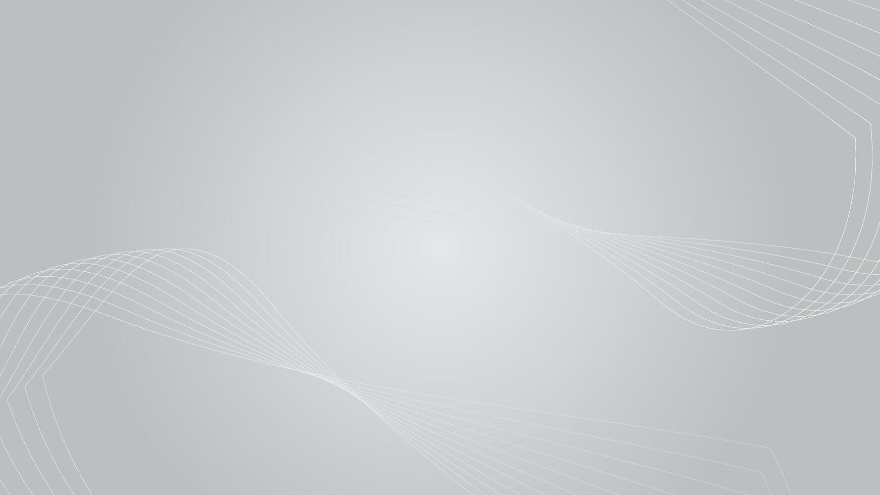 Minimalists abstract background with light gray and white radial gradient and soft wave lines flowing inward from edges creating a calm and elegant visual texture vector