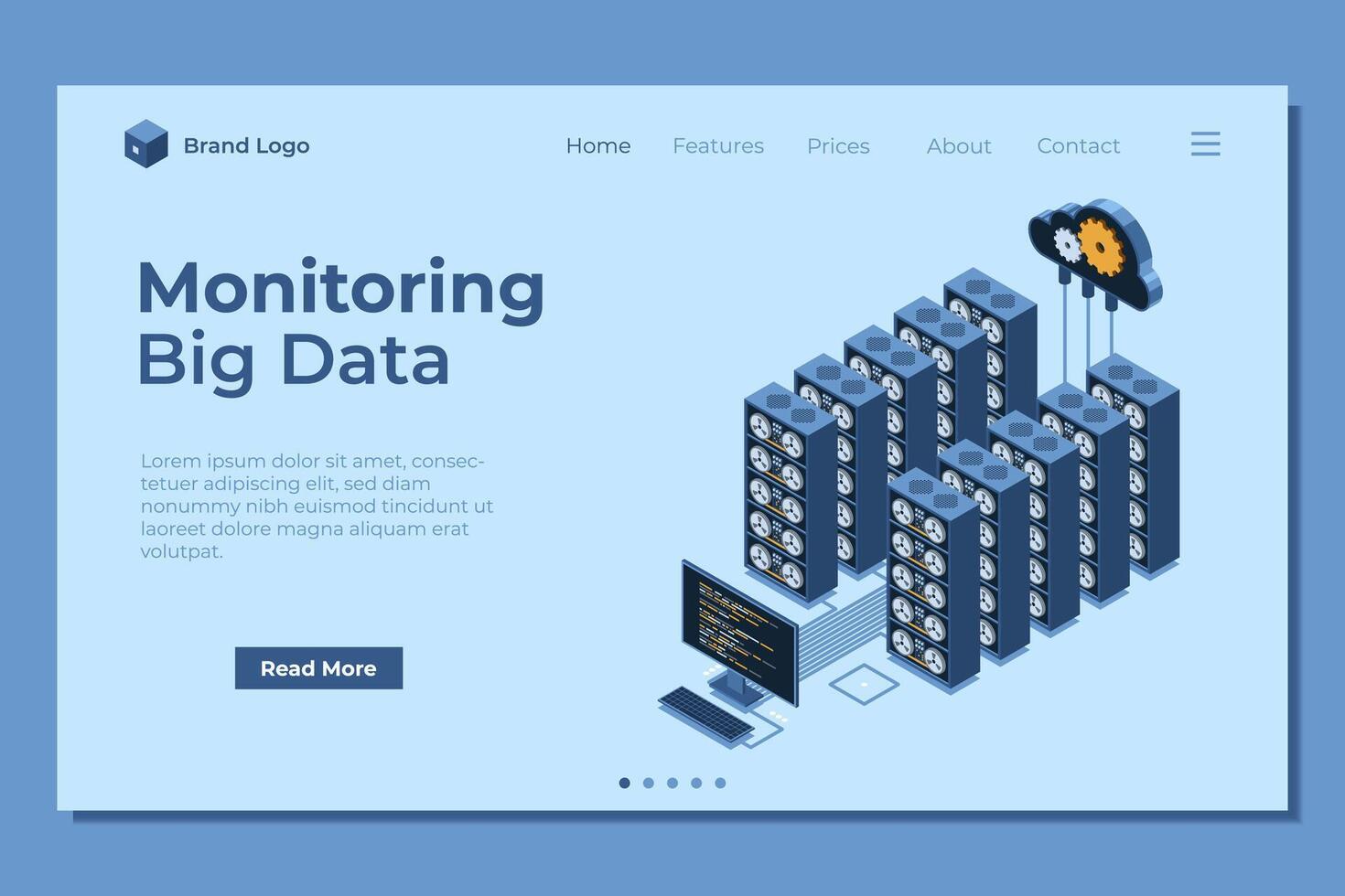 Big data monitoring interface vector