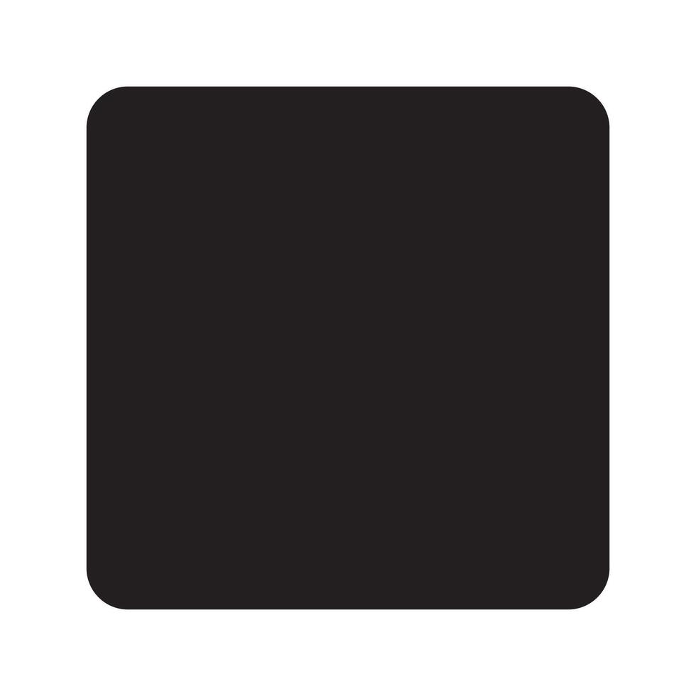 A black square on a white background vector