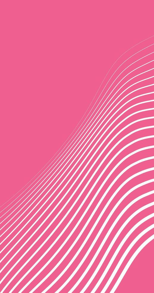 Abstract Pink Background with Wave Lines and Copy Space Vertical Cover pattern vector