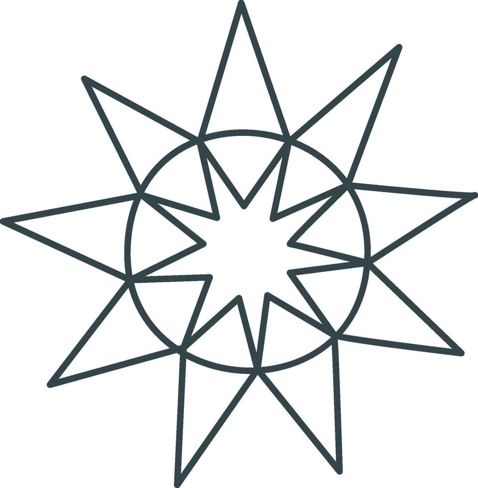 Scandinavian Style Star vector