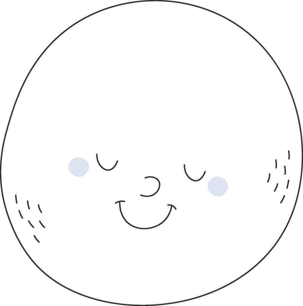 Sleeping Planet Character vector