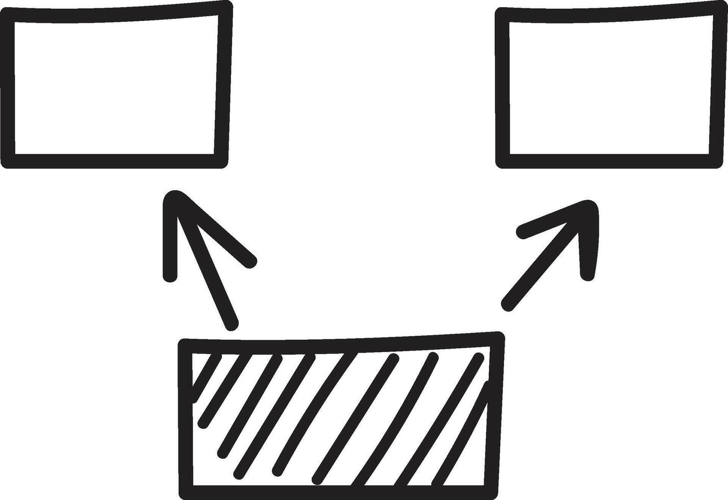 Blocks Chart Doodle vector