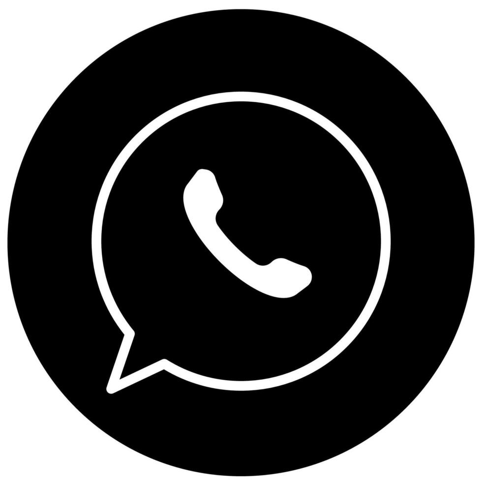 Incoming Call solid Icon vector