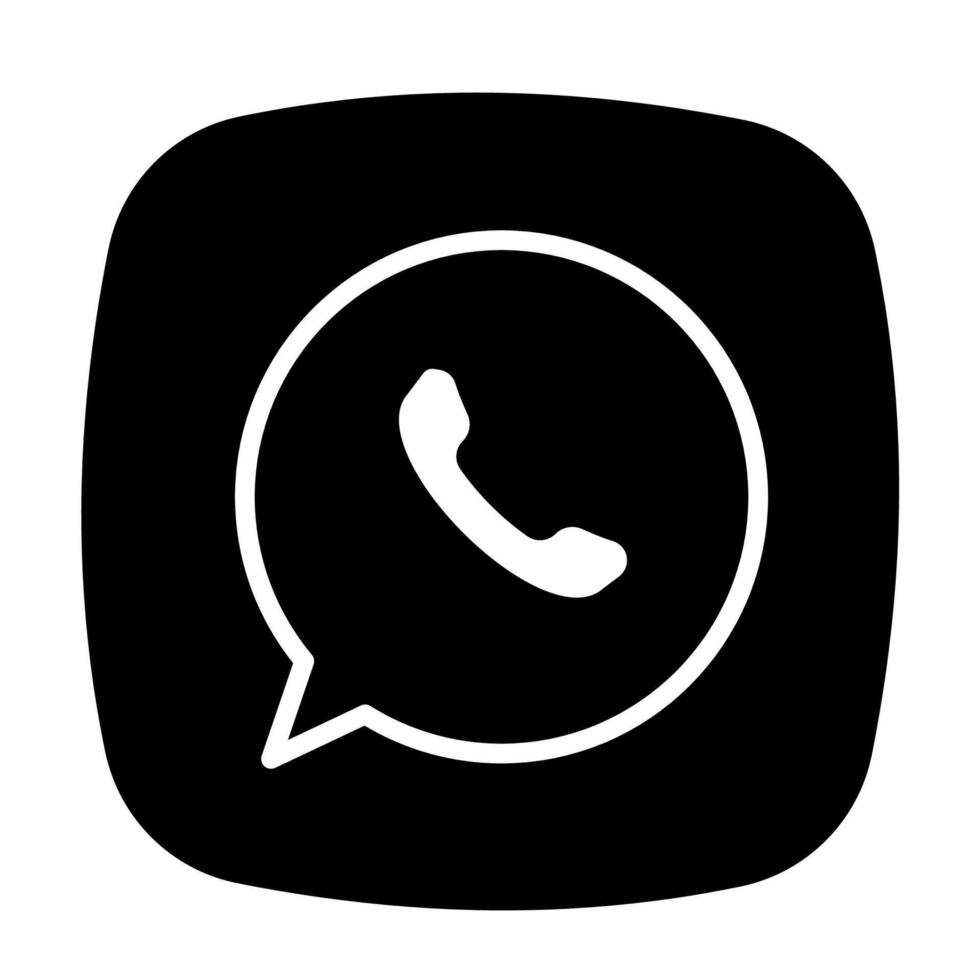 Call Button solid Icon vector