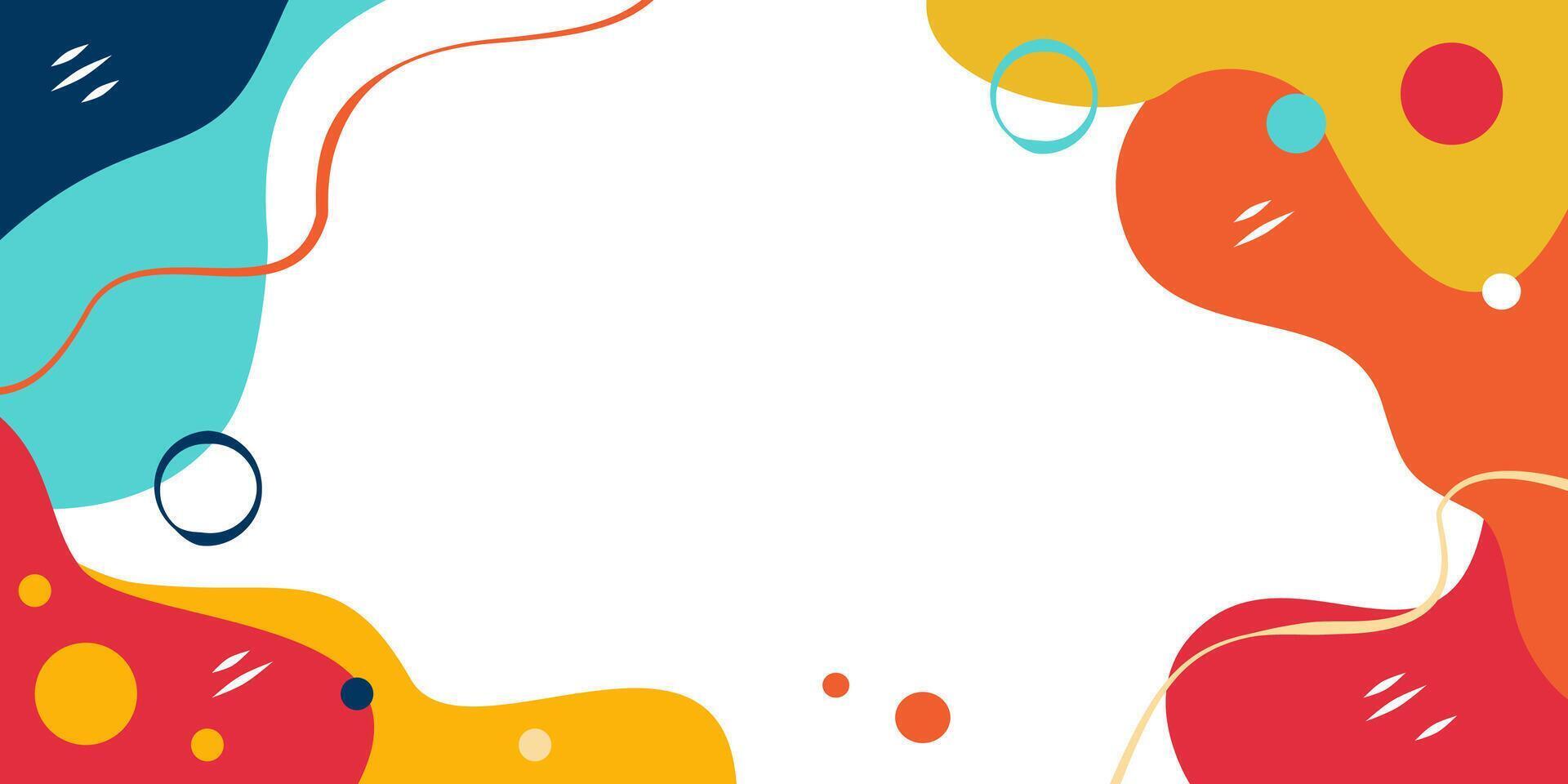 Colorful Summer Marketing Banners with Modern Abstract Style vector