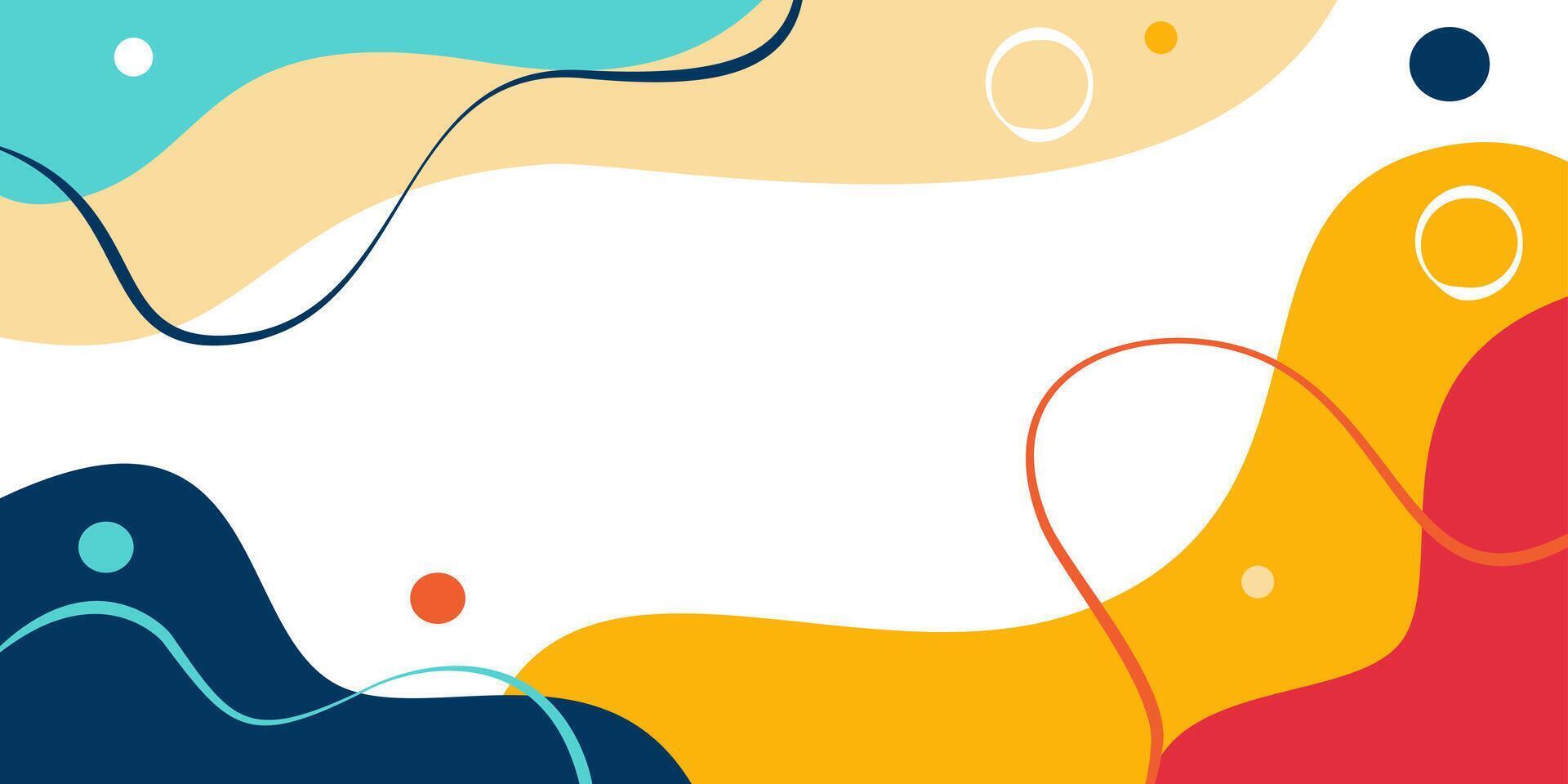Summer Banner Set with Abstract Shapes for Sale and Marketing vector