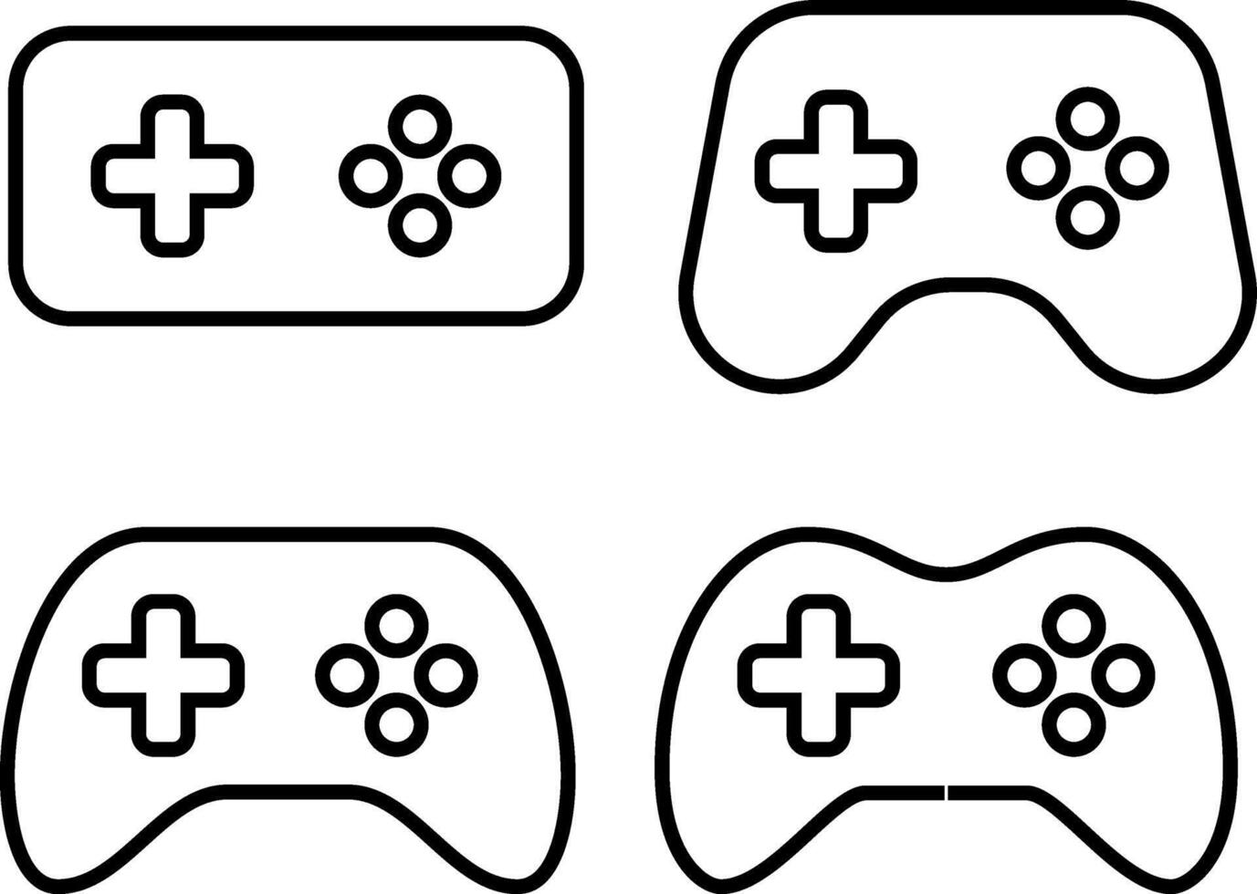 Game Console Icon Game Controller Simple Black Style Symbol Illustration for Apps and Website vector