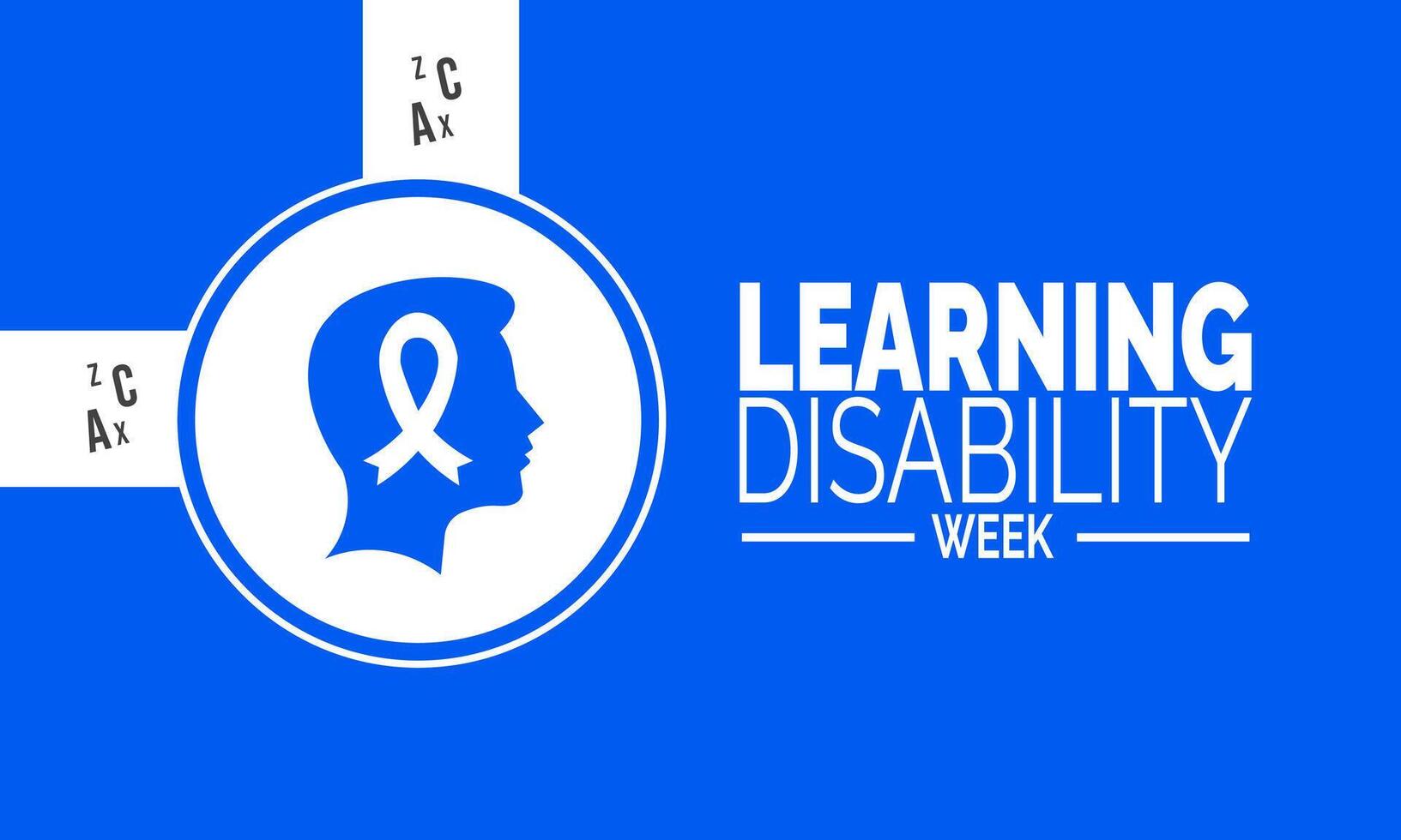 Learning Disability Week background, education and accessibility theme, suitable for card, placard, and web promotion vector
