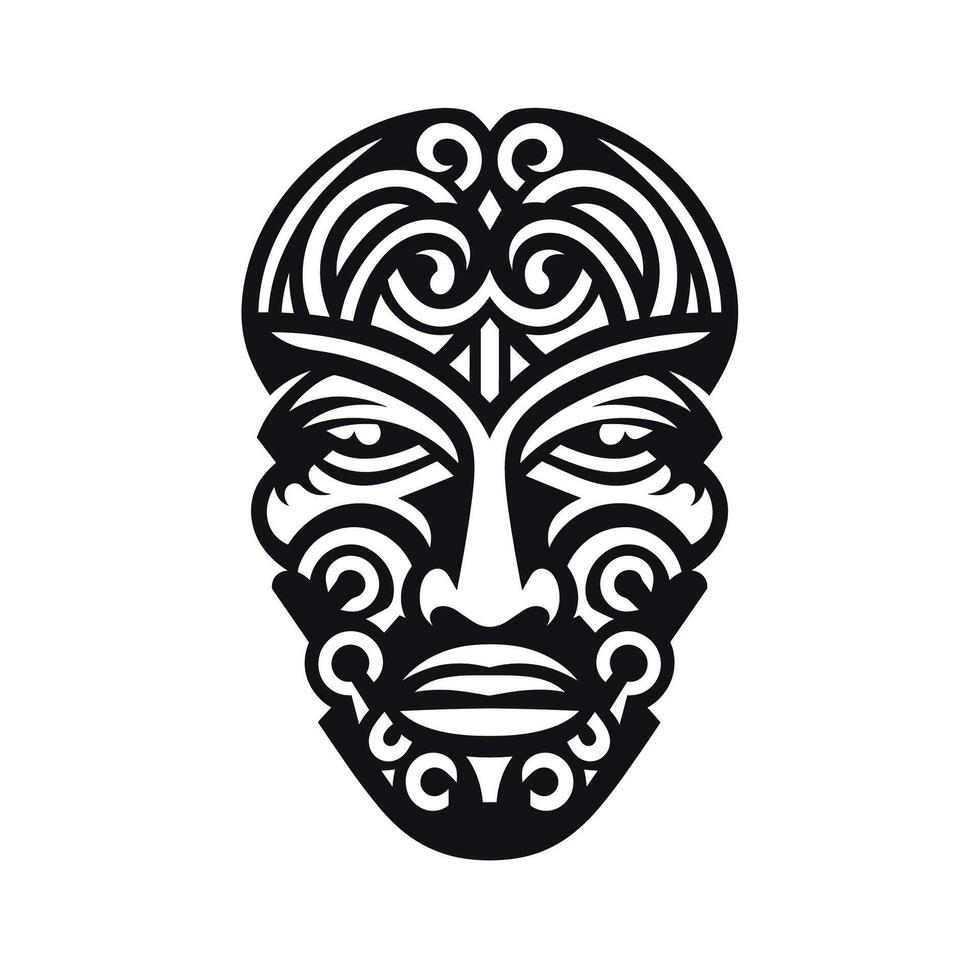 Traditional ta moko design representing Maori cultural identity through intricate patterns vector