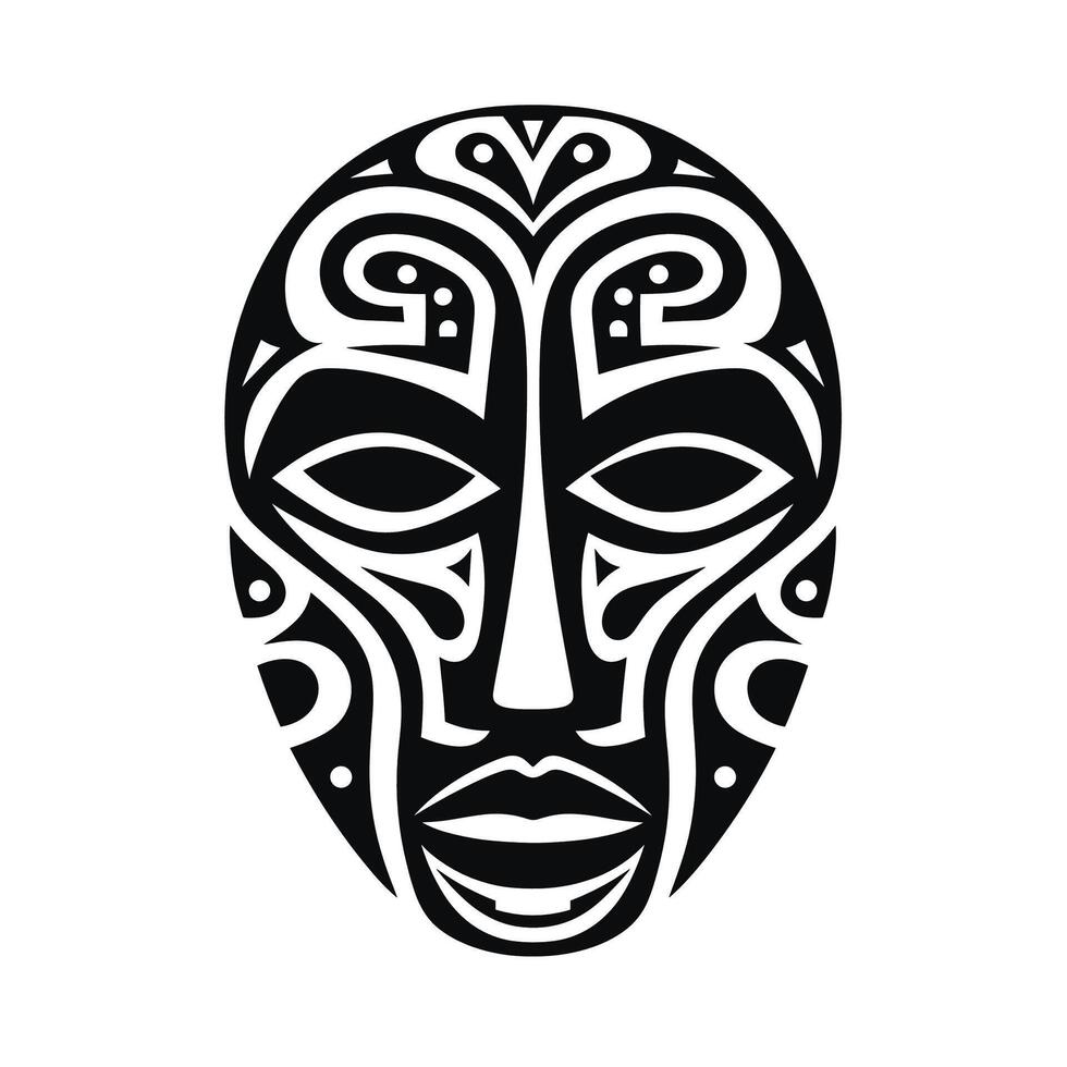 Ta moko design showcasing intricate patterns and cultural significance in Maori identity vector