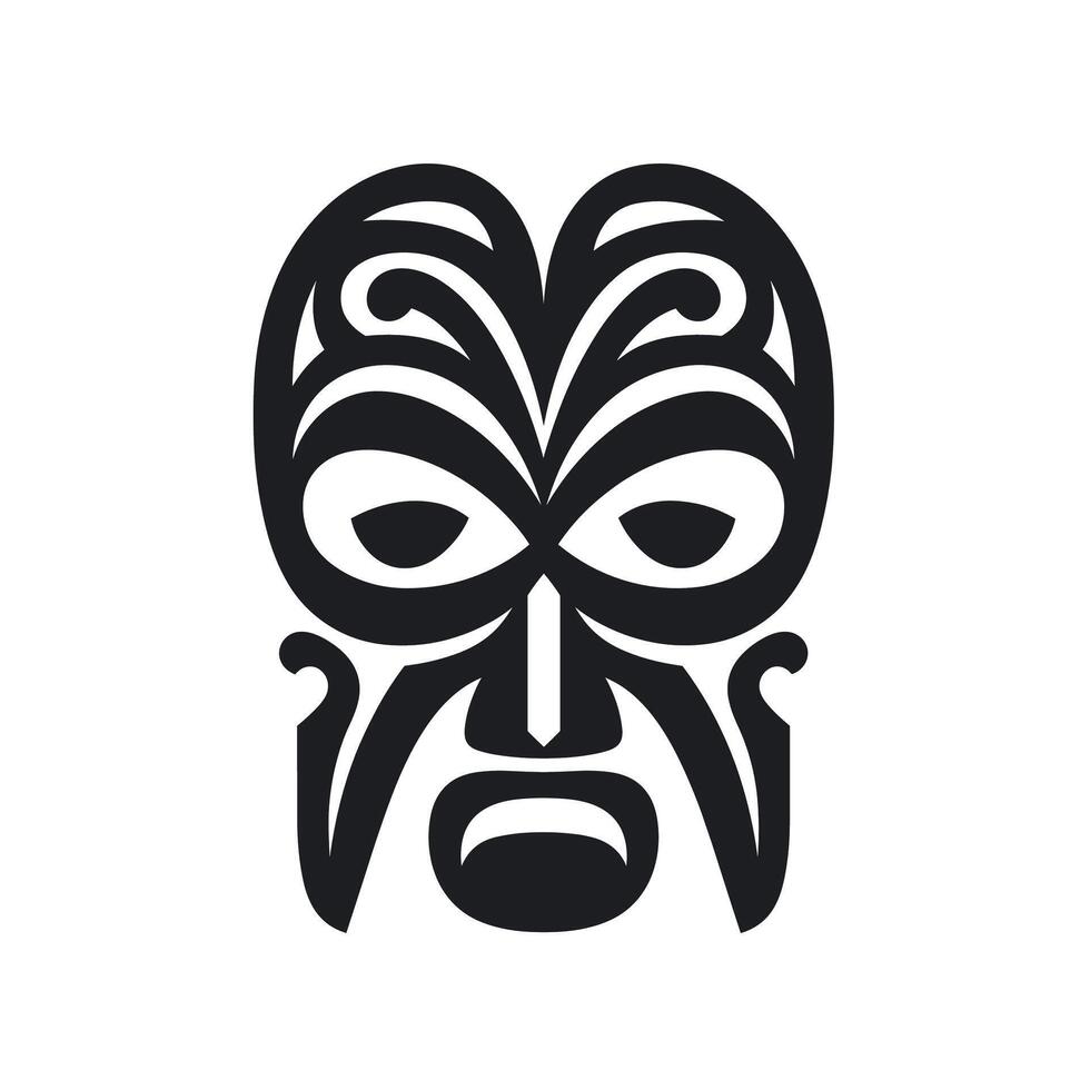 Traditional ta moko design showcasing intricate patterns inspired by Maori culture vector