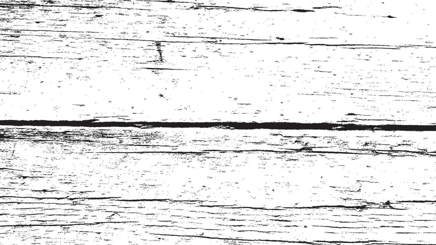 Monochrome Distressed Wood Texture Overlay Grunge Background vector
