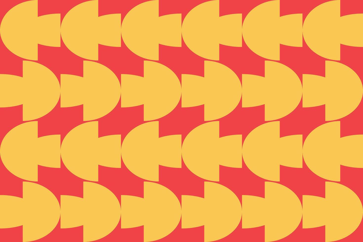 A red and yellow pattern with a circle in the middle vector