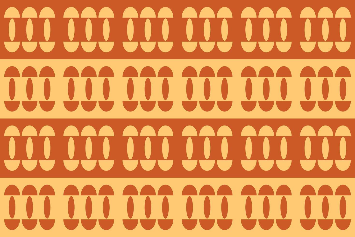 A pattern with orange and yellow shapes on it vector