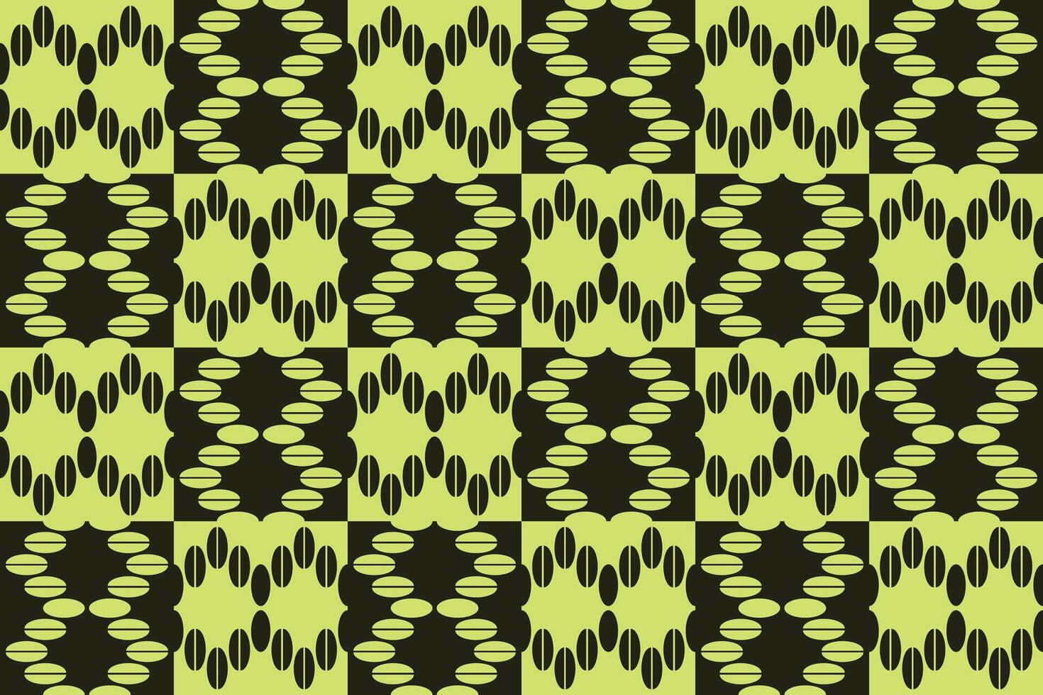A green and black pattern with a geometric design vector
