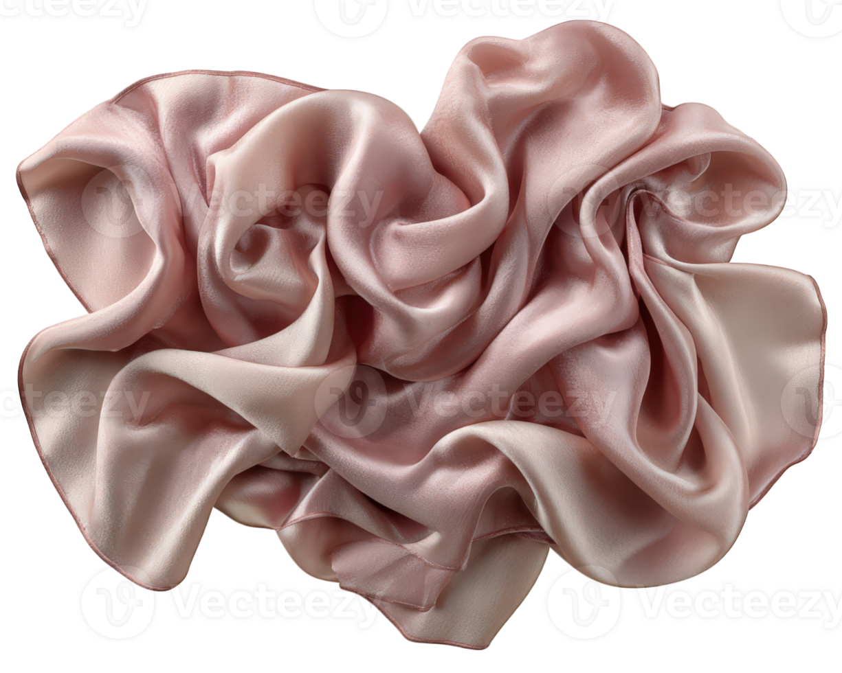 Soft pink satin fabric with gentle waves and elegant folds, creating luxurious and smooth texture, perfect for fashion, decoration, or textile design inspiration png