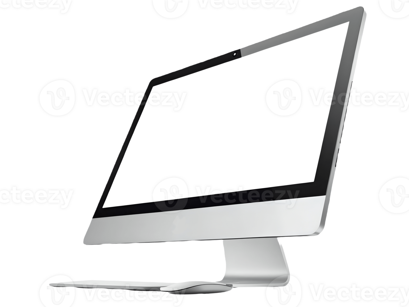 iMac Desktop Computer with Magic Mouse on , Modern Technology, Workspace, Sleek Design, Apple Product, Studio Shot Transparent Background png