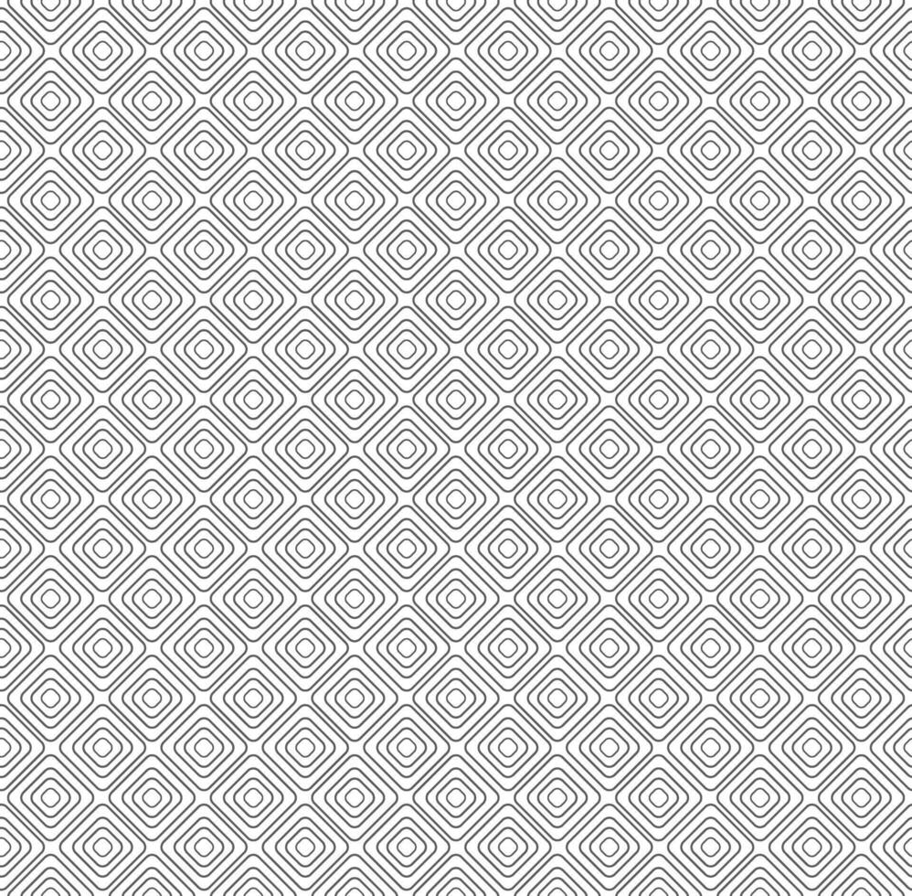 Seamless geometric square line pattern background in black and white for modern design vector