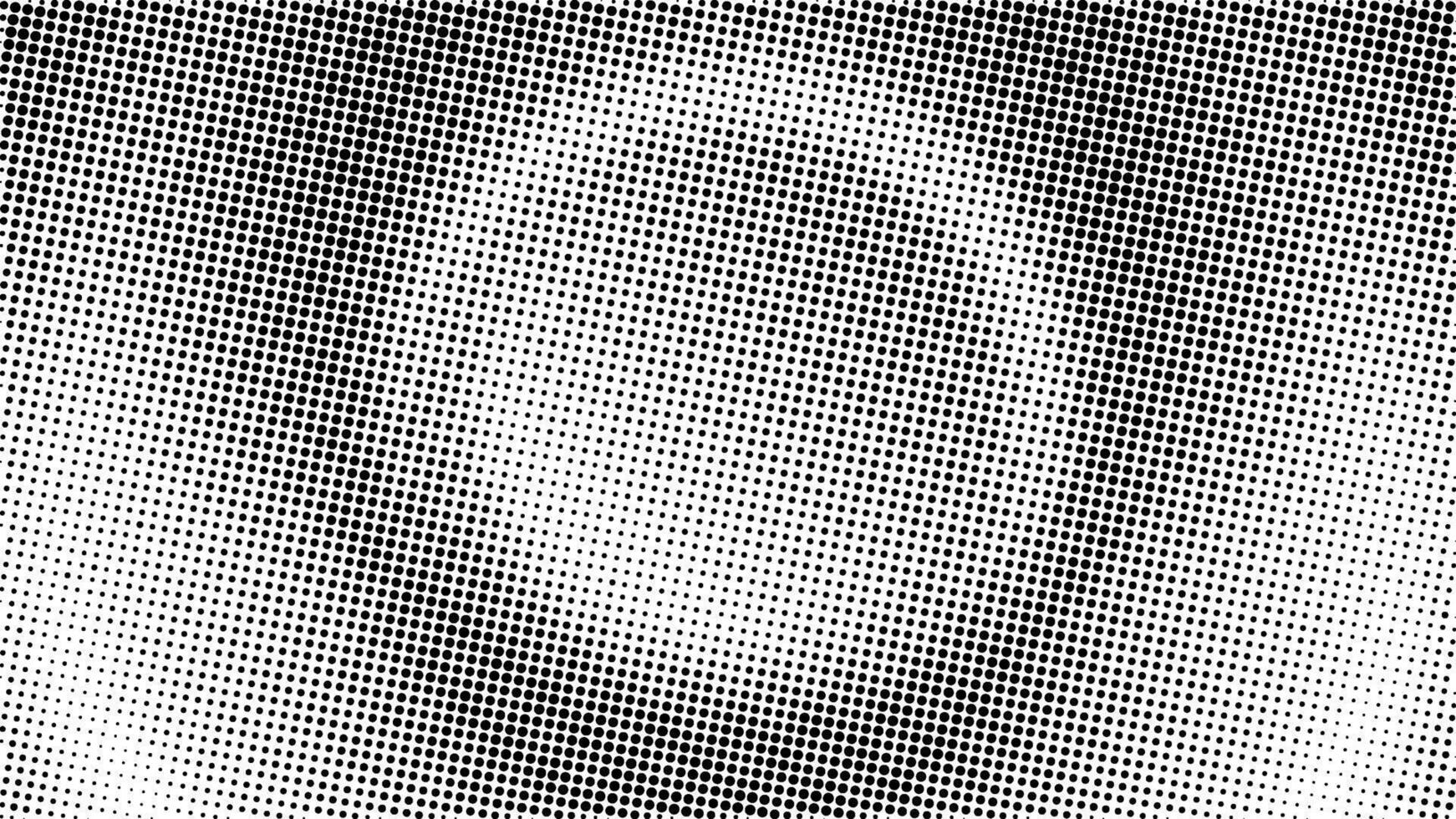 Abstract background with a textured swirling pattern created by varying sizes and densities of black dots. vector