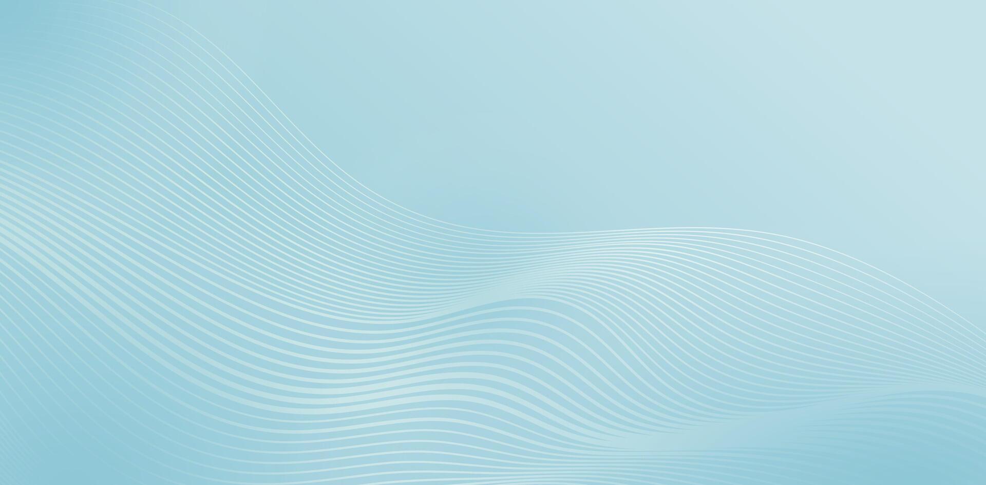 abstract blue wave background with wavy lines for your text or abstract background with copy space for banner, poster, flyer, presentation slides, business cards, landing pages, header website designs vector
