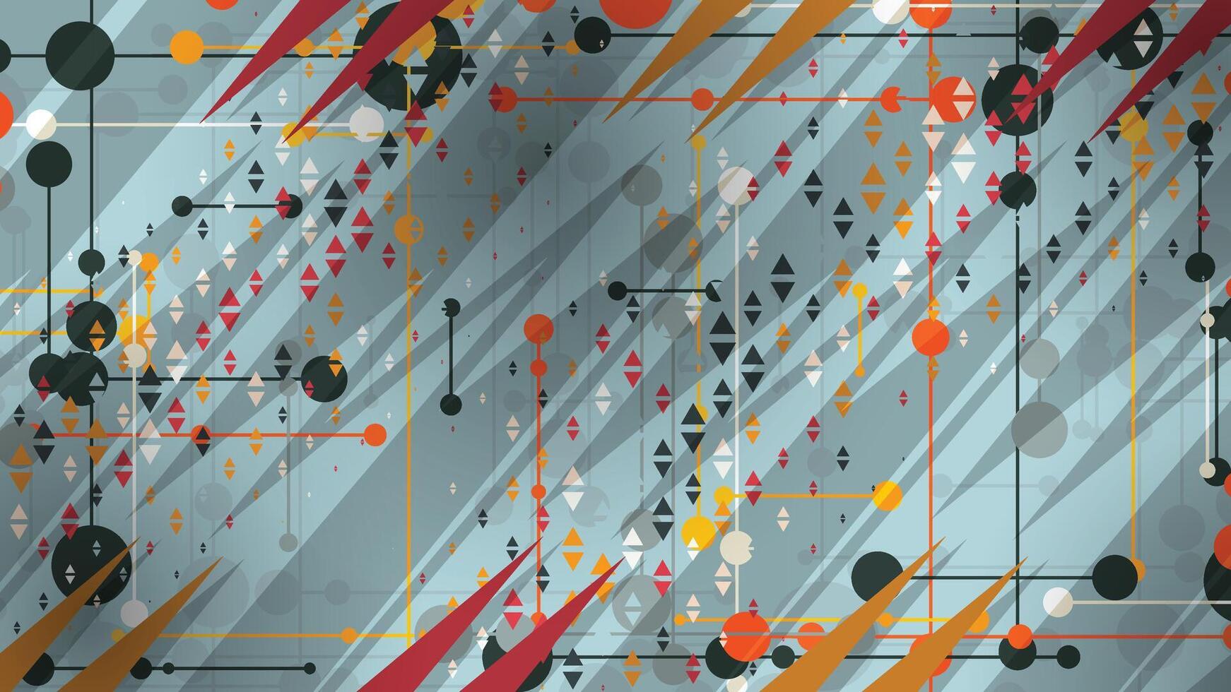 a colorful abstract background with many different shapes vector