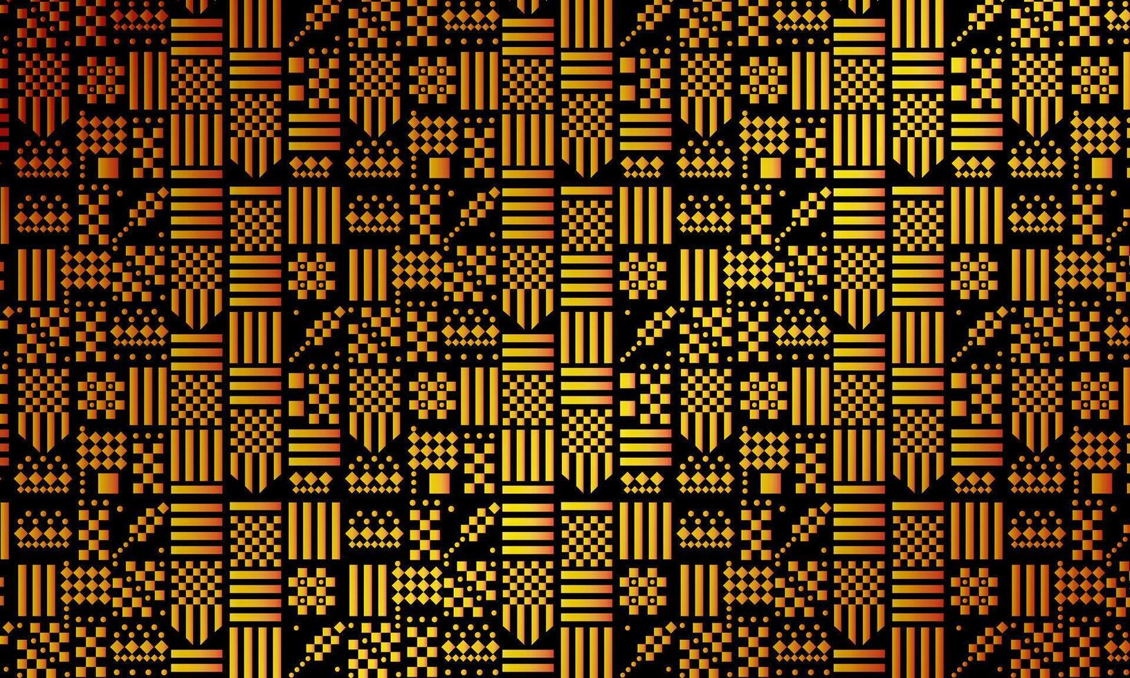 Ikat ethnic pattern background. luxury golden abstract background. repeating geometric background. vector