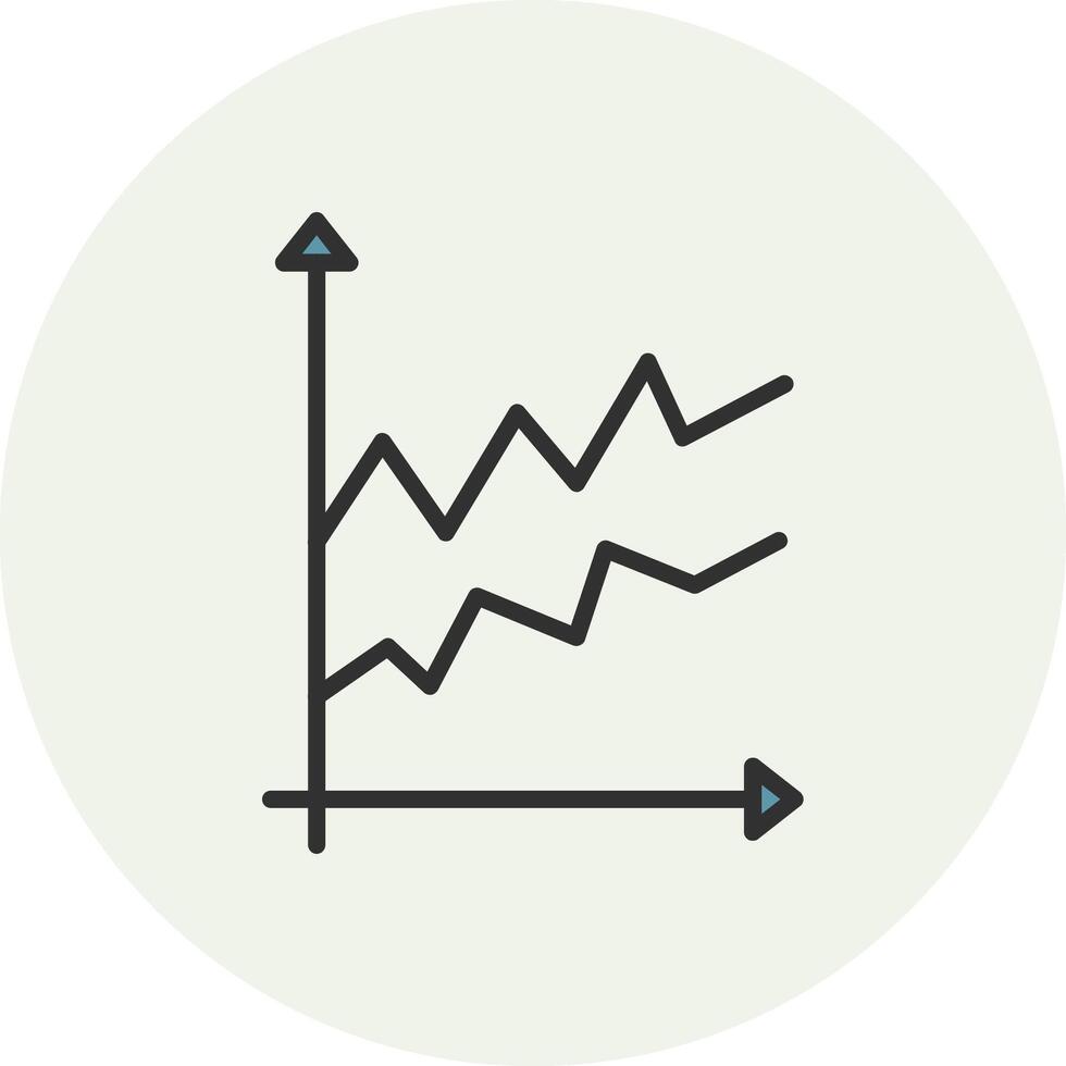 Area Graph Interactive UI Design Concept vector
