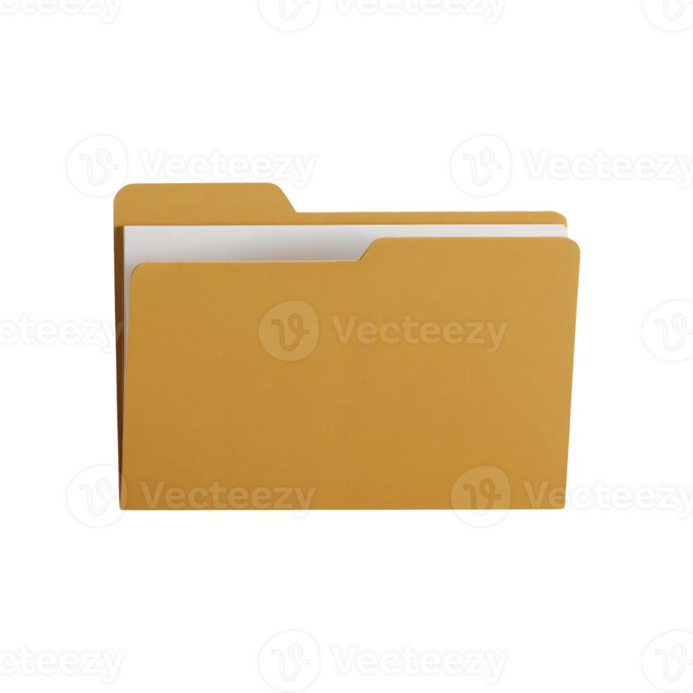 File Folder Isolated on Transparent Background png