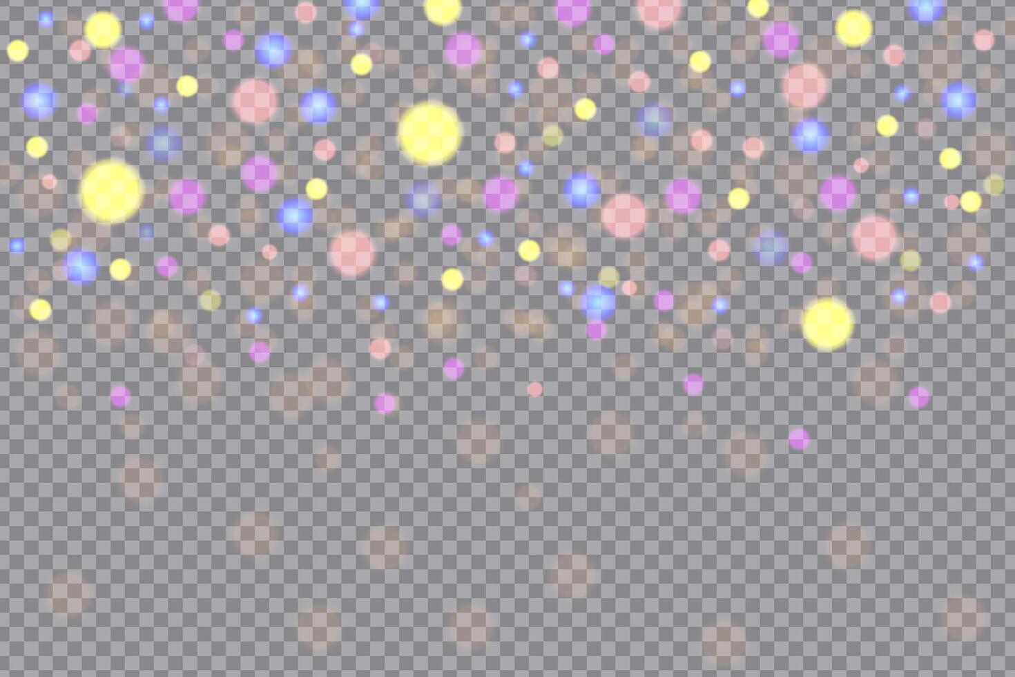 Colorful bokeh light effect backdrop vector